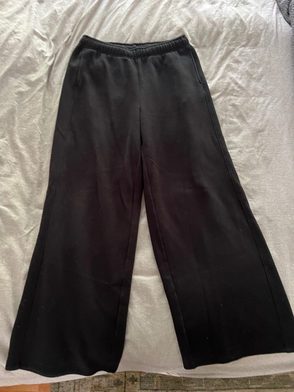 Aerie offline black wide leg sweatpants